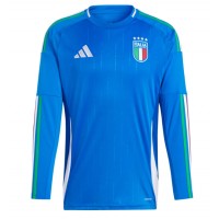 Maglia Calcio Italia Prima Divisa Europei 2024 Manica Lunga